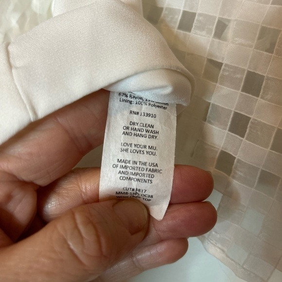 Show Me Your Mumu Window Pane White Checkered Women's Crop Top - Picture 8 of 8